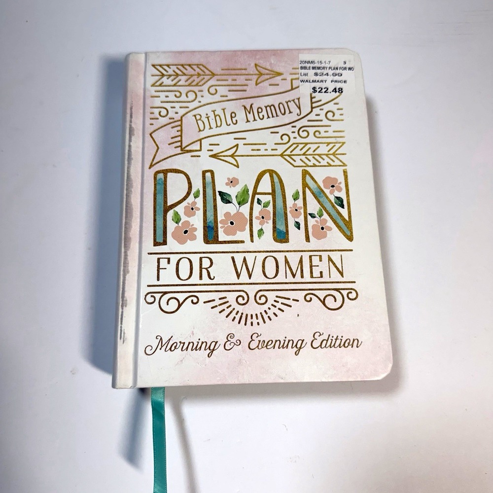 Barbour Bible Memory Plan for Women Morning & Evening Ed HC w/ Ribbon Bookmark